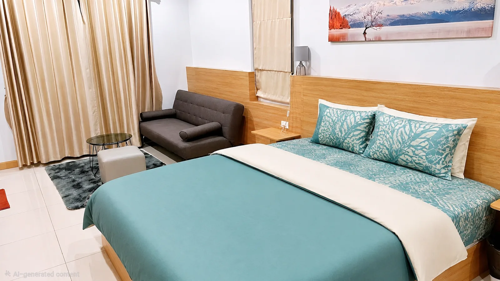 Master bedroom, second view at After Party Villas, Sukh Sabai, Pattaya