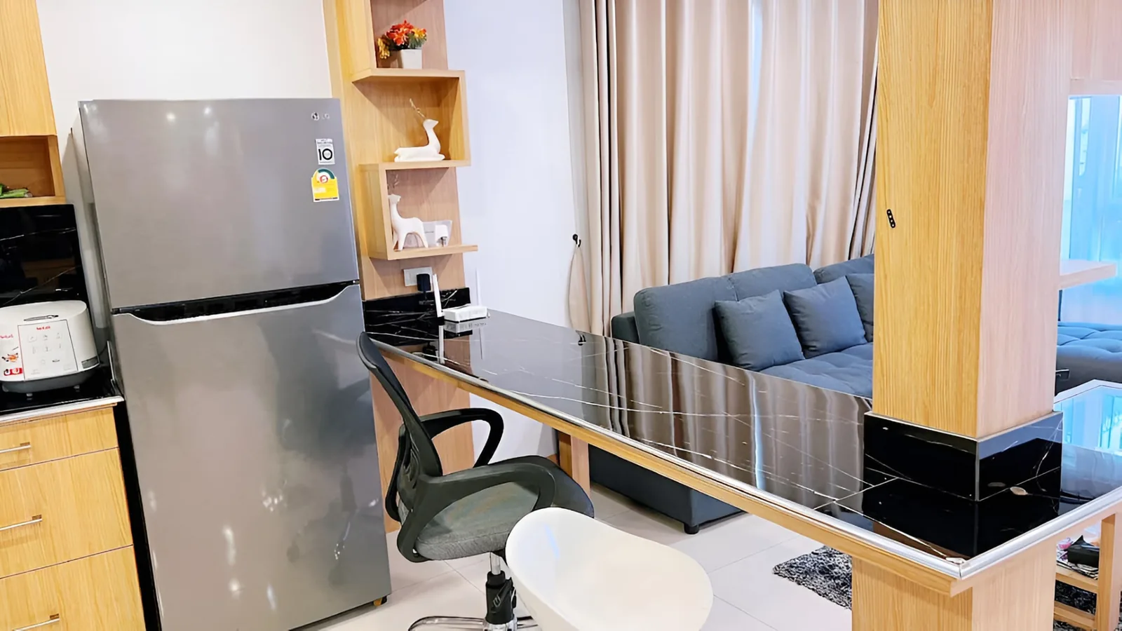 Breakfast bar and workspace at After Party Villas, Sukh Sabai, Pattaya