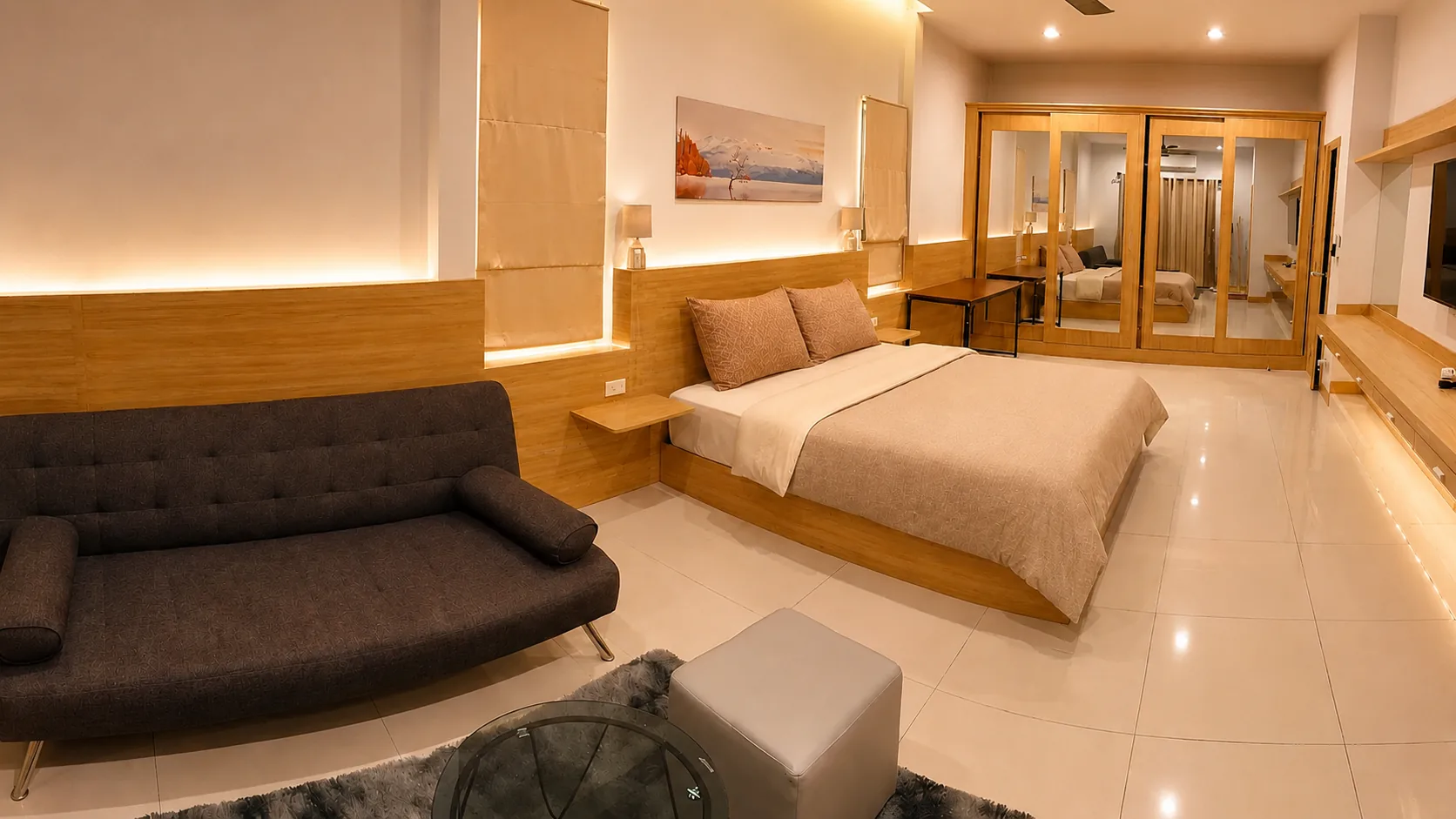 Bedroom 3 at After Party Villas